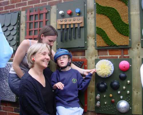 Anne Fine at Linden Lodge school [photo: Dan Isted]